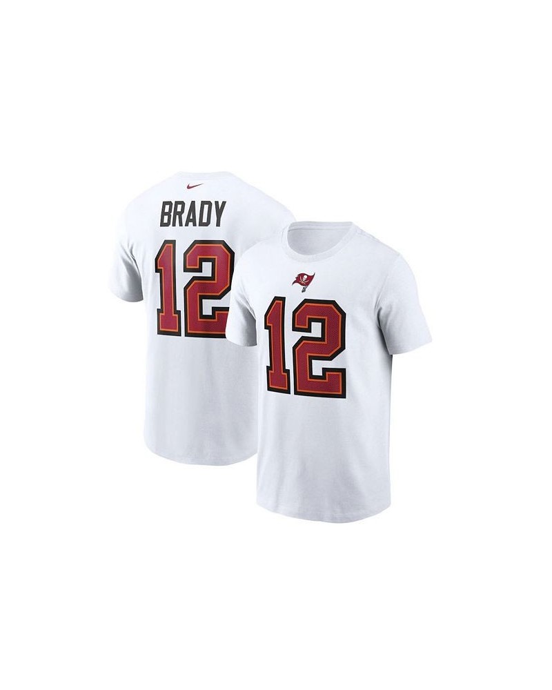 Tampa Bay Buccaneers Men's Pride Name and Number Wordmark T-Shirt Tom Brady $15.48 T-Shirts