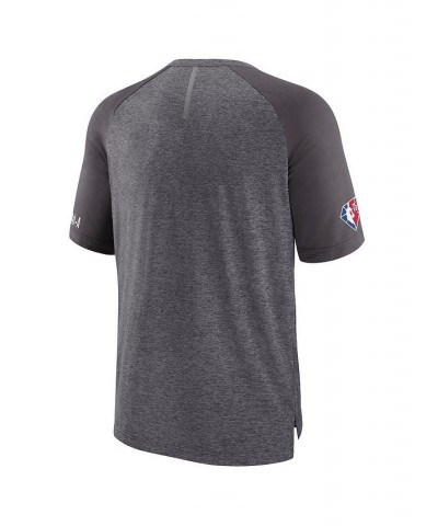 Men's Branded Heathered Gray Orlando Magic 2022 Noches Ene-Be-A Core Shooting Raglan T-shirt $21.62 T-Shirts