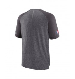 Men's Branded Heathered Gray Orlando Magic 2022 Noches Ene-Be-A Core Shooting Raglan T-shirt $21.62 T-Shirts