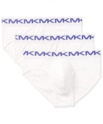 Men's 3-Pk. Stretch Factor Low-Rise Briefs White $32.45 Underwear