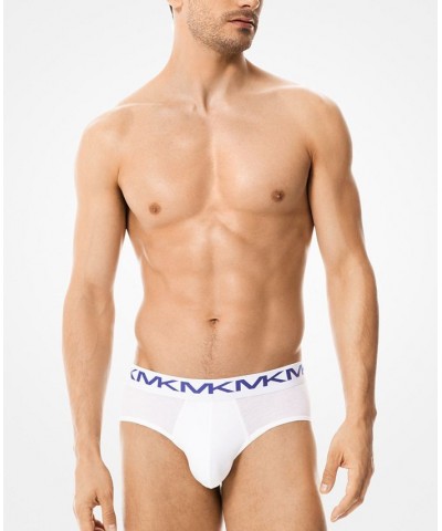 Men's 3-Pk. Stretch Factor Low-Rise Briefs White $32.45 Underwear