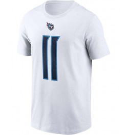 Men's AJ Brown White Tennessee Titans Player Name and Number T-shirt $20.51 T-Shirts