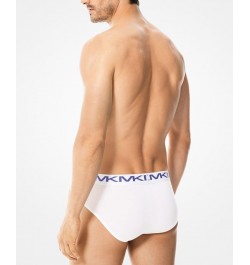 Men's 3-Pk. Stretch Factor Low-Rise Briefs White $32.45 Underwear