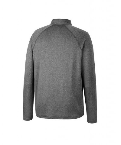 Men's Heathered Gray Ohio State Buckeyes Earth First Raglan Quarter-Zip Windshirt $26.65 Sweatshirt