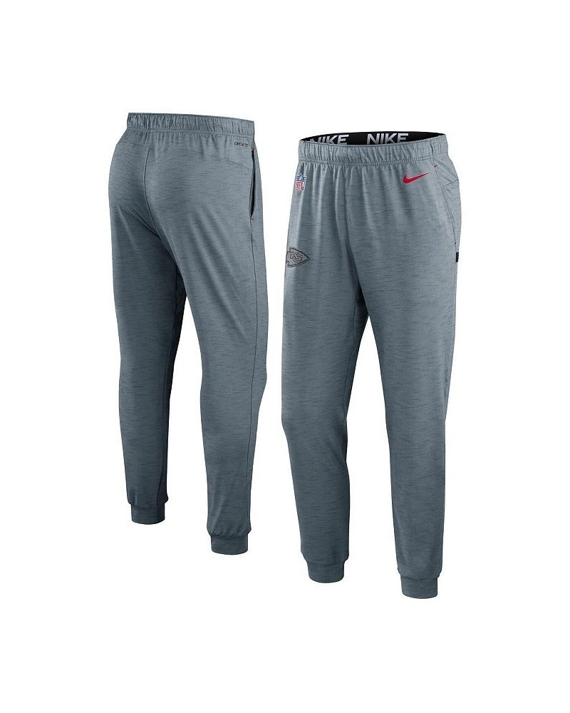 Men's Heather Gray Kansas City Chiefs Sideline Pop Player Performance Lounge Pants $46.00 Pajama