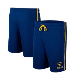 Men's Navy West Virginia Mountaineers Thunder Slub Shorts $16.20 Shorts