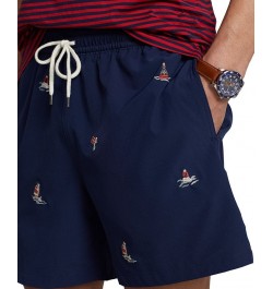 Men's 5-3/4-Inch Traveler Classic Swim Trunks Blue $38.85 Swimsuits