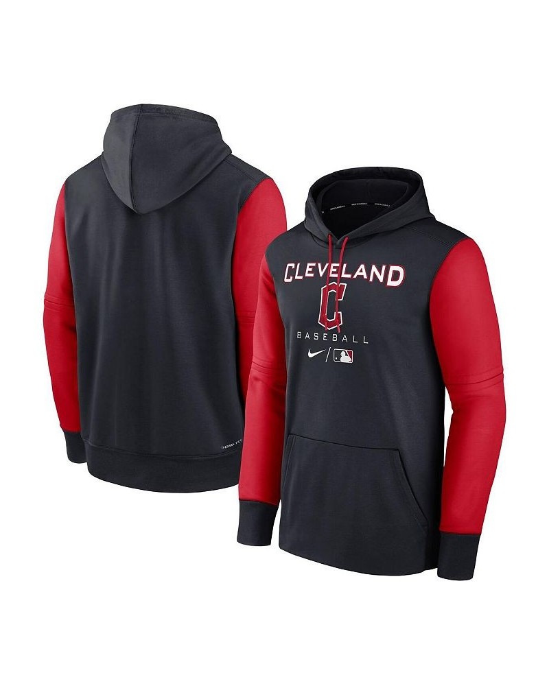 Men's Navy, Red Cleveland Guardians Authentic Collection Performance Hoodie $36.90 Sweatshirt