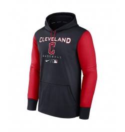 Men's Navy, Red Cleveland Guardians Authentic Collection Performance Hoodie $36.90 Sweatshirt