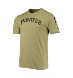 Men's Olive Pittsburgh Pirates Brushed Armed Forces T-shirt $18.90 T-Shirts