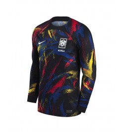 Men's Black South Korea National Team 2022/23 Away Breathe Stadium Replica Blank Long Sleeve Jersey $52.80 Jersey