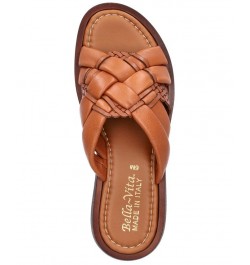 Women's Ned-Italy Platform Sandals Whiskey Leather $57.60 Shoes