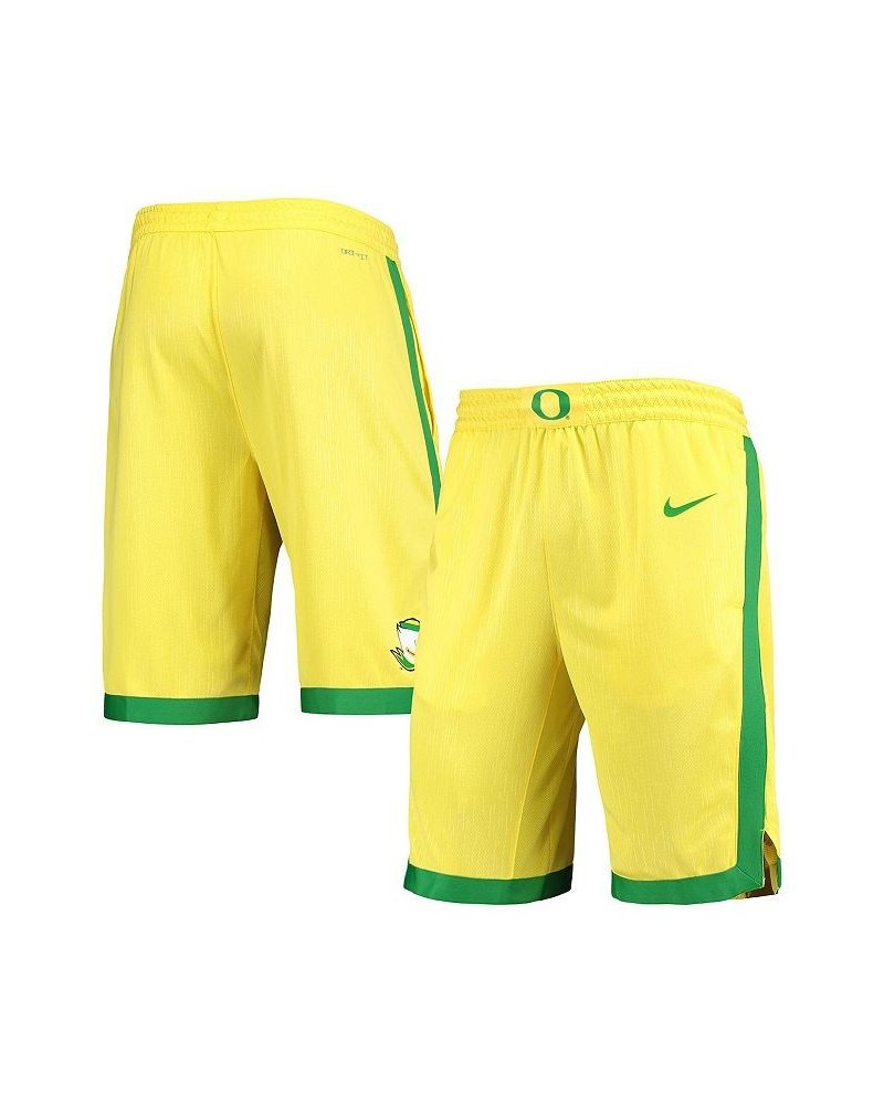 Men's Yellow Oregon Ducks Replica Performance Basketball Shorts $40.49 Shorts