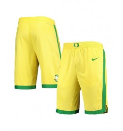 Men's Yellow Oregon Ducks Replica Performance Basketball Shorts $40.49 Shorts