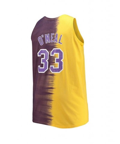 Men's Shaquille O'Neal Purple, Gold LSU Tigers Big and Tall Player Tie-Dye Jersey $37.95 Jersey