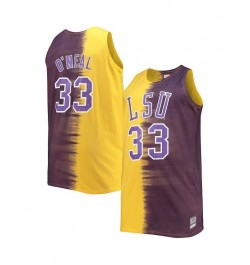 Men's Shaquille O'Neal Purple, Gold LSU Tigers Big and Tall Player Tie-Dye Jersey $37.95 Jersey