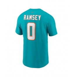 Men's Jalen Ramsey Aqua Miami Dolphins Player Name and Number T-shirt $24.00 T-Shirts