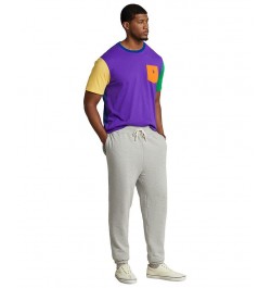 Men's Big & Tall Color-Blocked Jersey T-Shirt Purple $31.97 T-Shirts