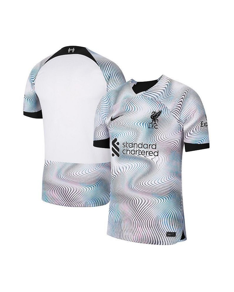 Men's White Liverpool 2022/23 Away Breathe Stadium Replica Jersey $36.75 Jersey