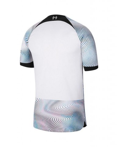 Men's White Liverpool 2022/23 Away Breathe Stadium Replica Jersey $36.75 Jersey