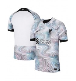 Men's White Liverpool 2022/23 Away Breathe Stadium Replica Jersey $36.75 Jersey