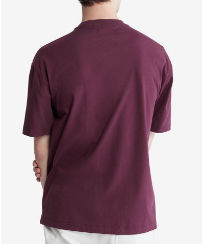 Men's Relaxed Fit Archive Logo Crewneck T-Shirt Purple $21.30 T-Shirts