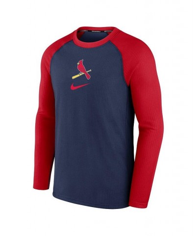 Men's Navy St. Louis Cardinals Authentic Collection Game Raglan Performance Long Sleeve T-shirt $31.85 T-Shirts