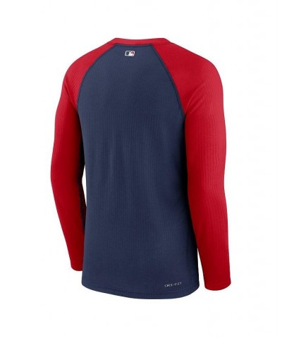 Men's Navy St. Louis Cardinals Authentic Collection Game Raglan Performance Long Sleeve T-shirt $31.85 T-Shirts