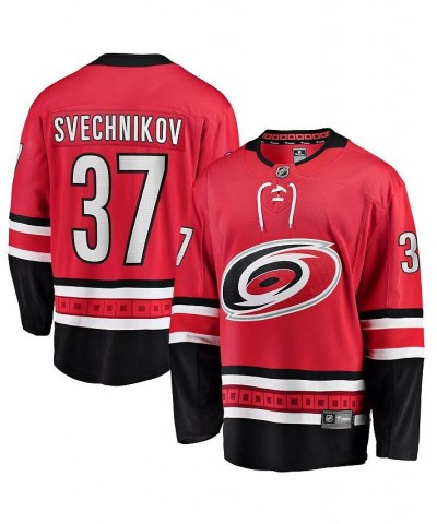 Men's Andrei Svechnikov Red Carolina Hurricanes Home Premier Breakaway Player Jersey $88.80 Jersey