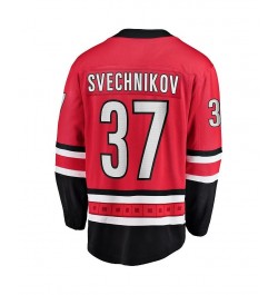 Men's Andrei Svechnikov Red Carolina Hurricanes Home Premier Breakaway Player Jersey $88.80 Jersey