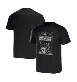 Men's NFL x Darius Rucker Collection by Black Green Bay Packers Band T-shirt $17.94 T-Shirts