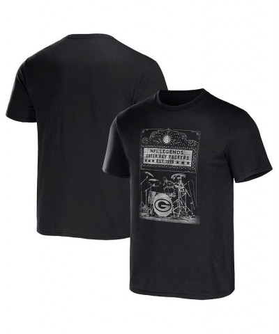 Men's NFL x Darius Rucker Collection by Black Green Bay Packers Band T-shirt $17.94 T-Shirts