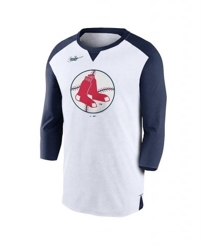 Men's White, Navy Boston Red Sox Rewind 3/4-Sleeve T-shirt $24.75 T-Shirts