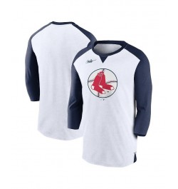 Men's White, Navy Boston Red Sox Rewind 3/4-Sleeve T-shirt $24.75 T-Shirts