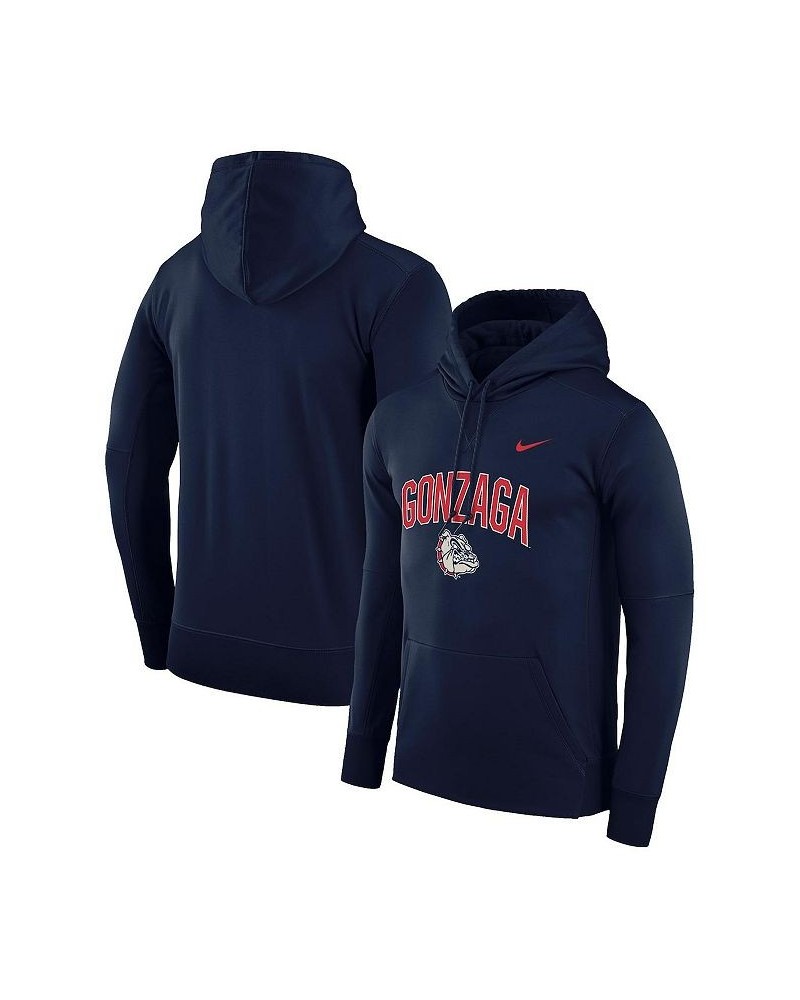 Men's Navy Gonzaga Bulldogs Arch Over Logo Pullover Hoodie $28.70 Sweatshirt