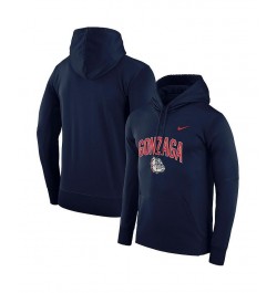 Men's Navy Gonzaga Bulldogs Arch Over Logo Pullover Hoodie $28.70 Sweatshirt