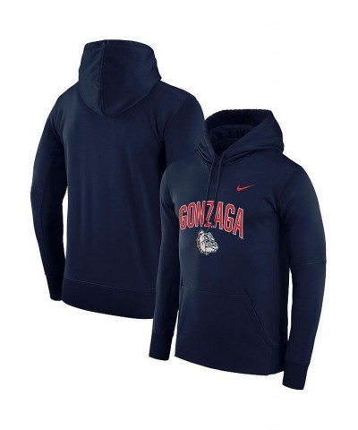 Men's Navy Gonzaga Bulldogs Arch Over Logo Pullover Hoodie $28.70 Sweatshirt