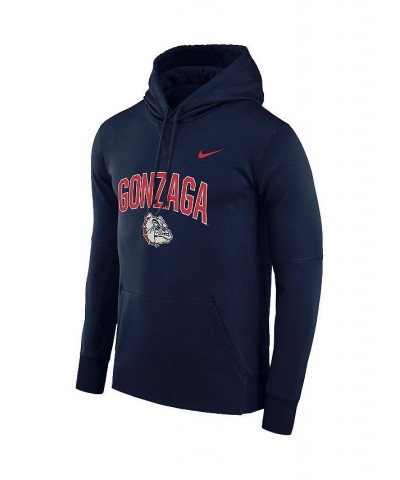 Men's Navy Gonzaga Bulldogs Arch Over Logo Pullover Hoodie $28.70 Sweatshirt