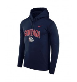 Men's Navy Gonzaga Bulldogs Arch Over Logo Pullover Hoodie $28.70 Sweatshirt