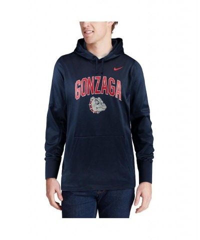 Men's Navy Gonzaga Bulldogs Arch Over Logo Pullover Hoodie $28.70 Sweatshirt