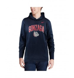 Men's Navy Gonzaga Bulldogs Arch Over Logo Pullover Hoodie $28.70 Sweatshirt