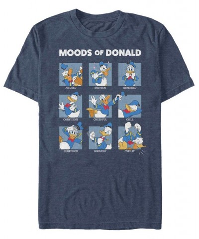 Men's Donald Moods Short Sleeve T-Shirt Blue $17.84 T-Shirts