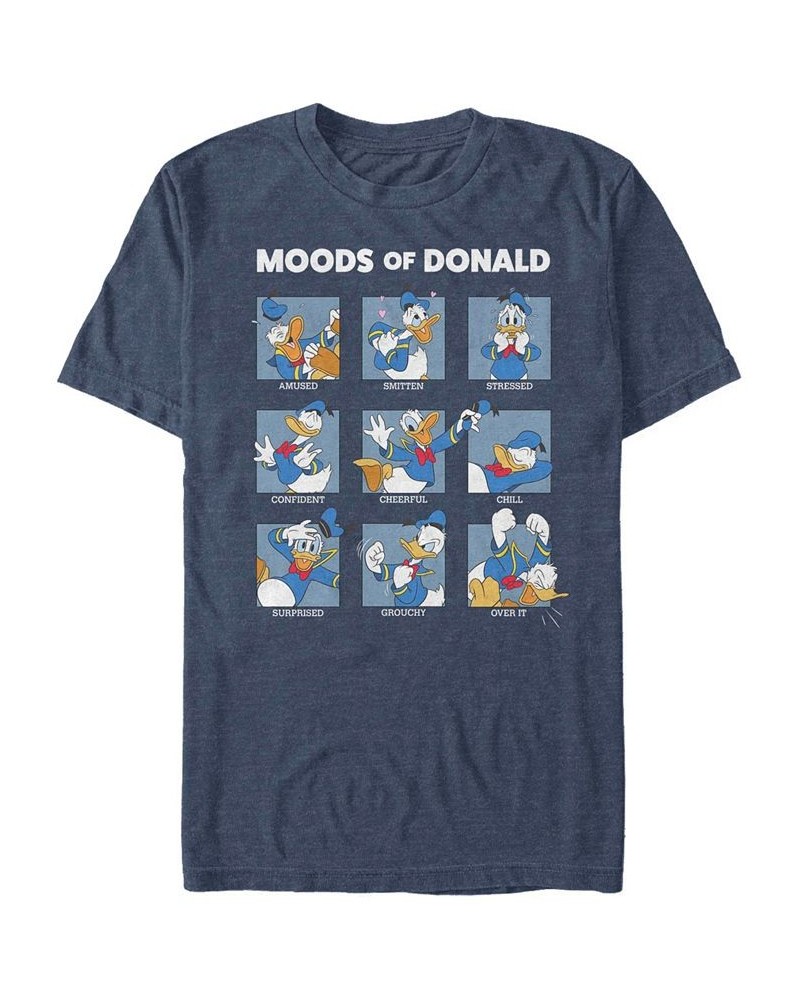 Men's Donald Moods Short Sleeve T-Shirt Blue $17.84 T-Shirts