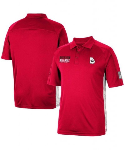 Men's Red Georgia Bulldogs OHT Military-Inspired Appreciation Snow Camo Polo Shirt $30.00 Polo Shirts