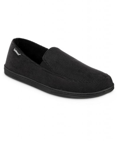 Men's Mini Box Cord Luke Moccasin Slippers Black $12.74 Shoes