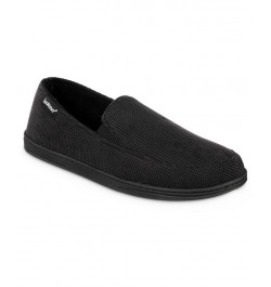 Men's Mini Box Cord Luke Moccasin Slippers Black $12.74 Shoes