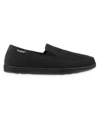 Men's Mini Box Cord Luke Moccasin Slippers Black $12.74 Shoes