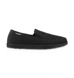 Men's Mini Box Cord Luke Moccasin Slippers Black $12.74 Shoes