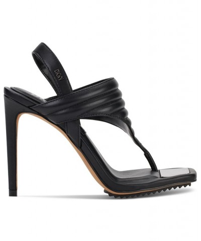 Women's Ranae Square-Toe Slingback Dress Sandals Black $58.38 Shoes