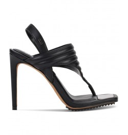 Women's Ranae Square-Toe Slingback Dress Sandals Black $58.38 Shoes